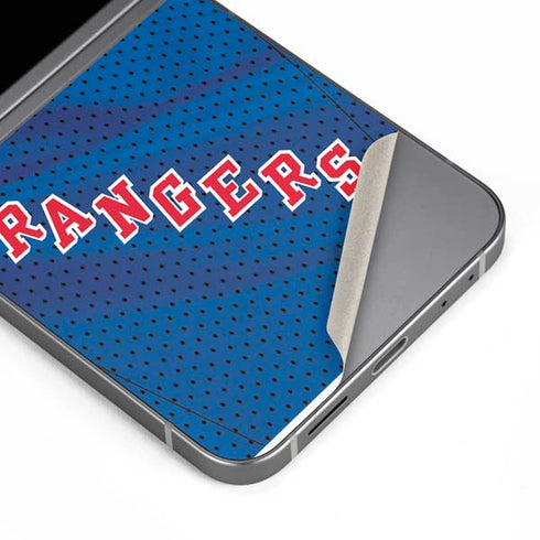 NHL New York Rangers Home Jersey Galaxy Z Flip6 Skin